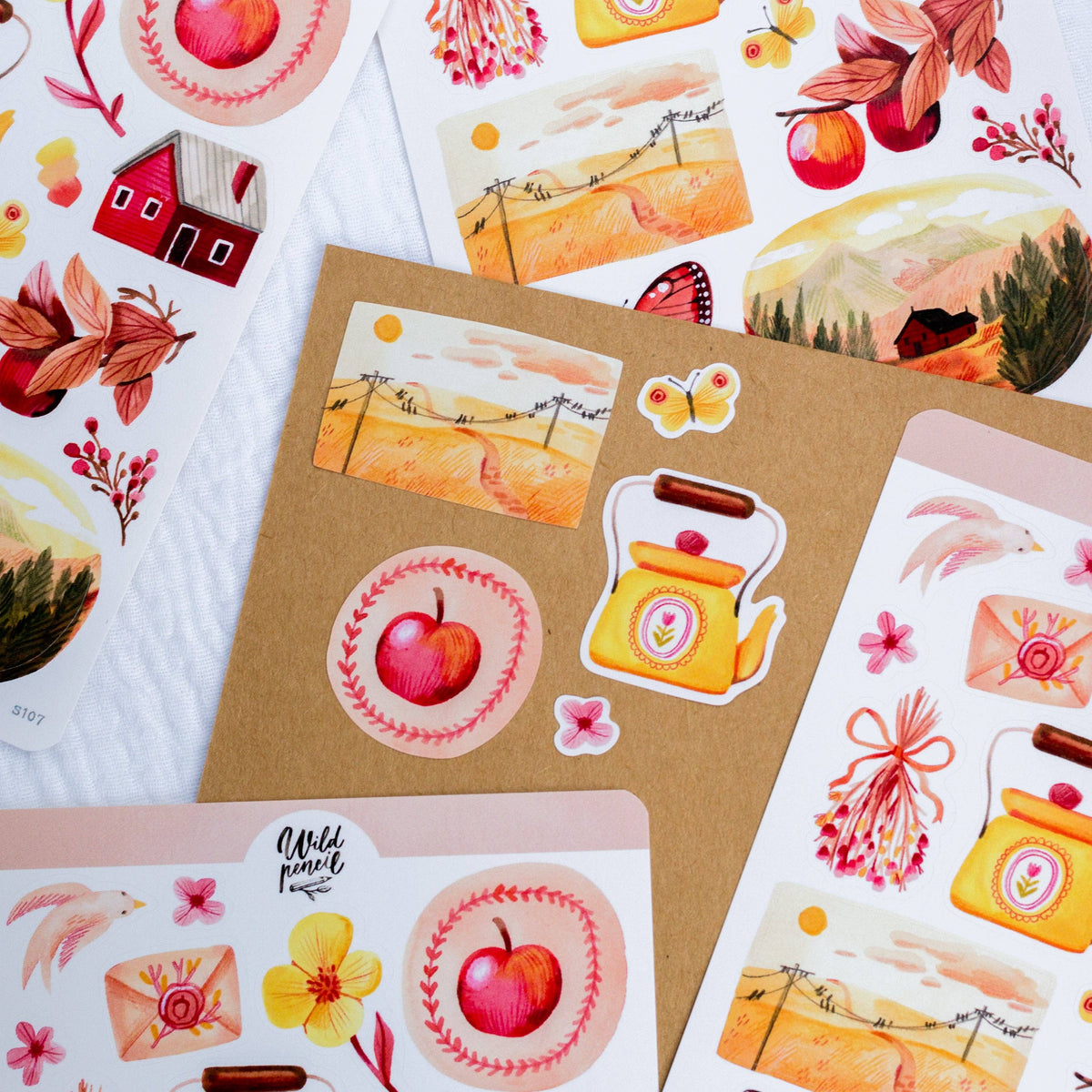 Autumn Afternoon Sticker Sheet | Wild Pencil Studio