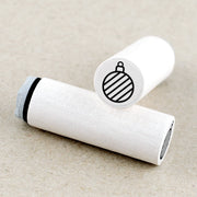 Striped Ornament Mini Stamp by Merry & Bright | Papertail Fox