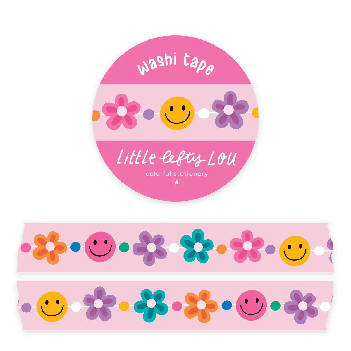 Friendship Bracelet Flowers Washi Tape | Little Lefty Lou - Papertail Fox