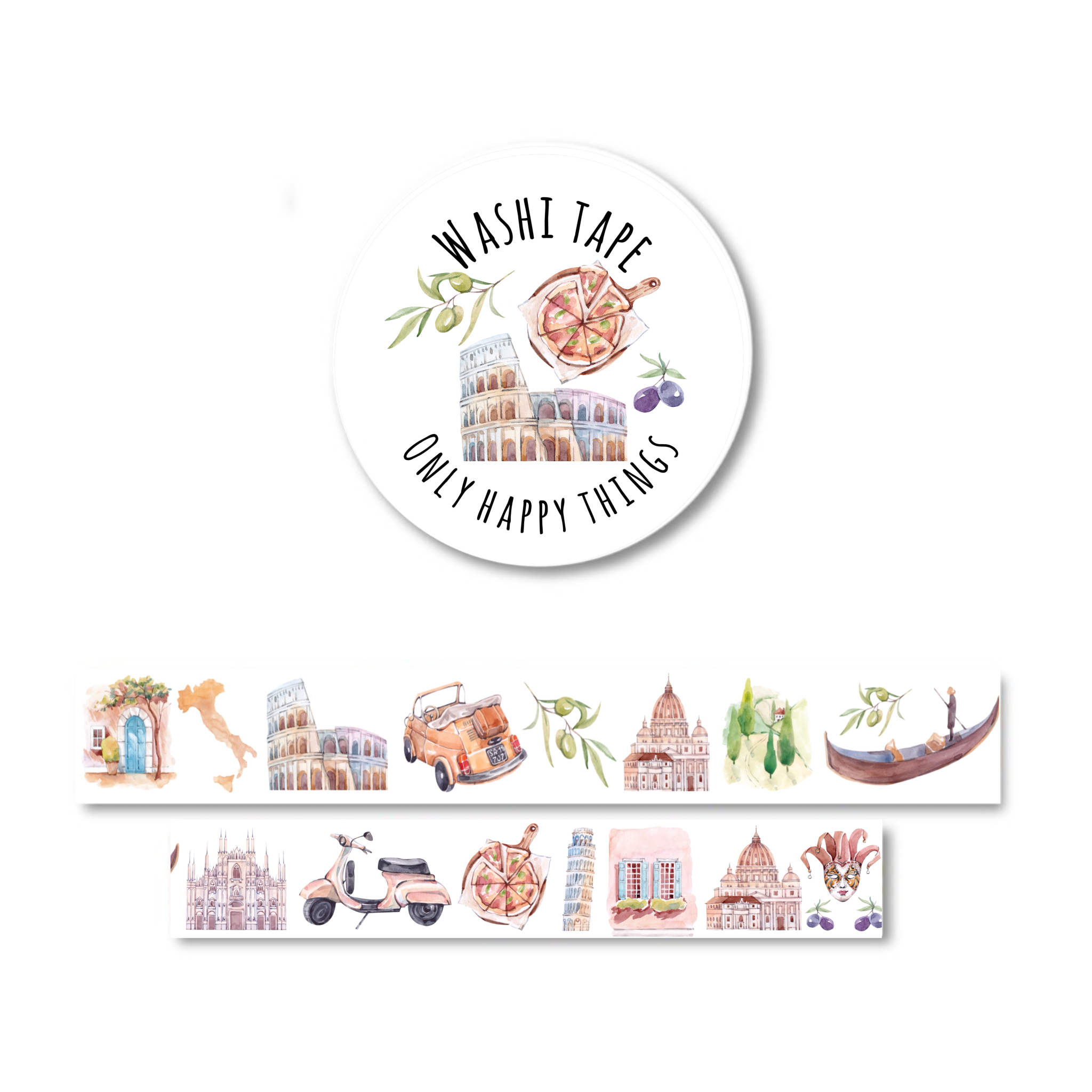 Only Happy Things: Let'S Go To Italy (2 Cm)