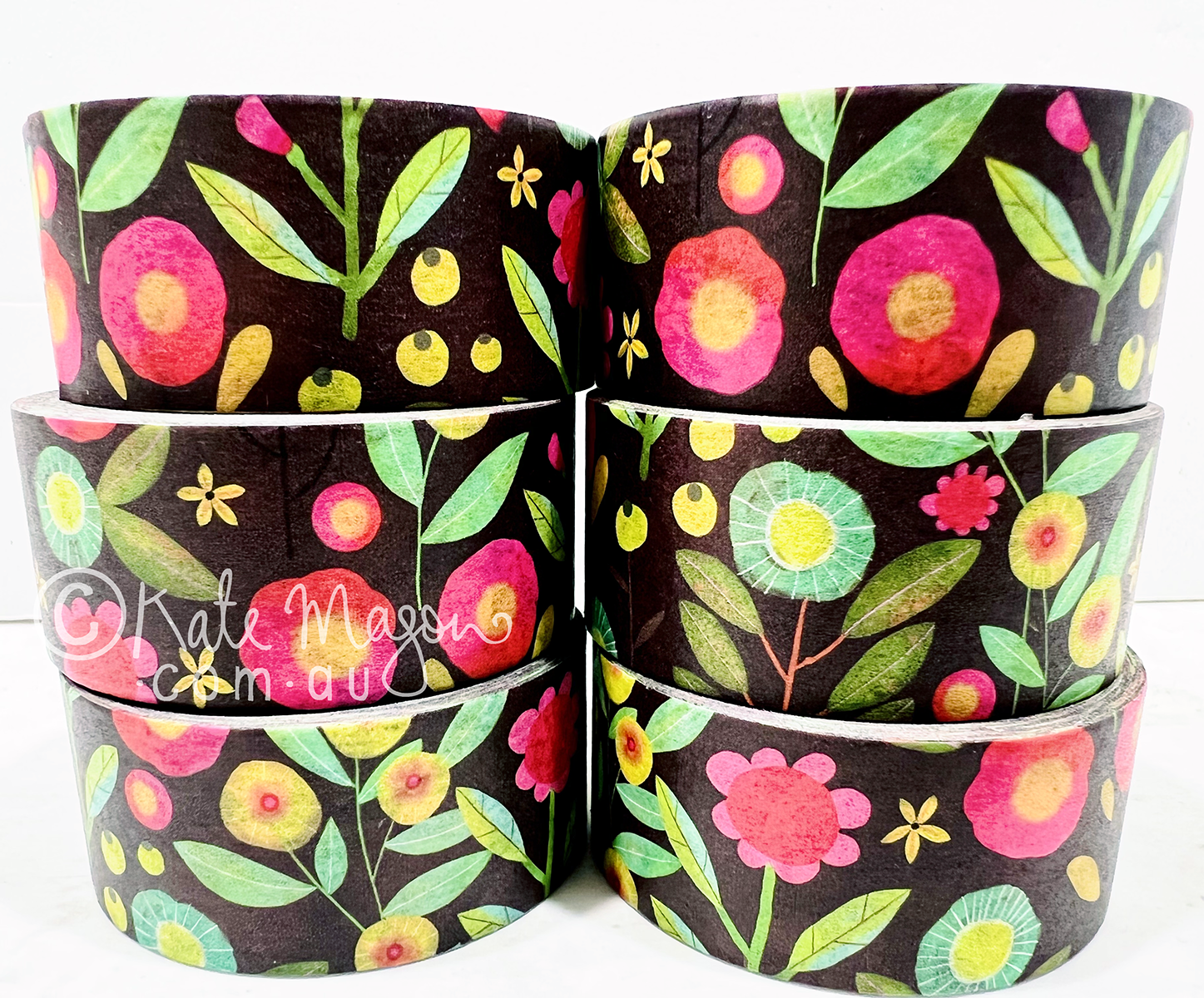 Floral Bright Washi Tape | Kate Mason Artist