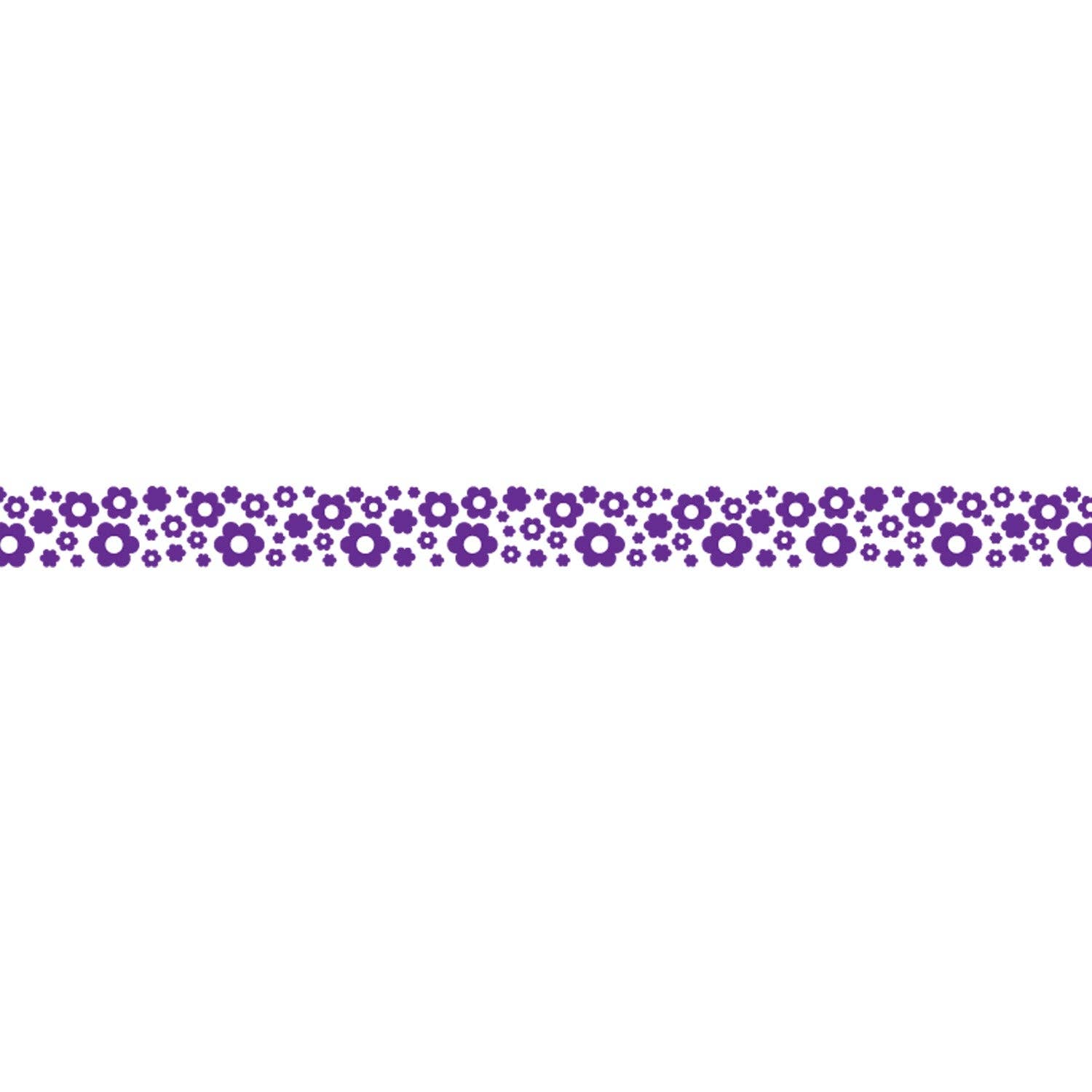 Deco Tape: Purple Flowers