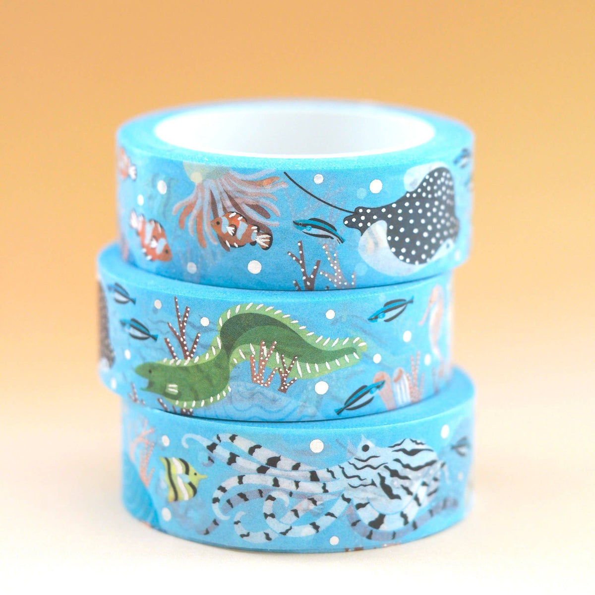 Coral Reef Single Roll Washi Tape by Shoal | Papertail Fox