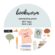 Bookworm Pre-Cut PET Tape | Penpaling Paula - Papertail Fox