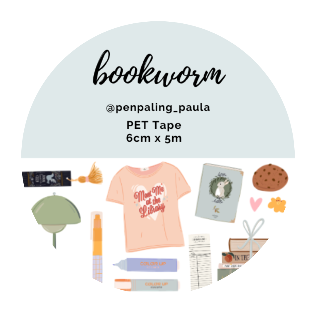 Bookworm Pre-Cut PET Tape | Penpaling Paula - Papertail Fox