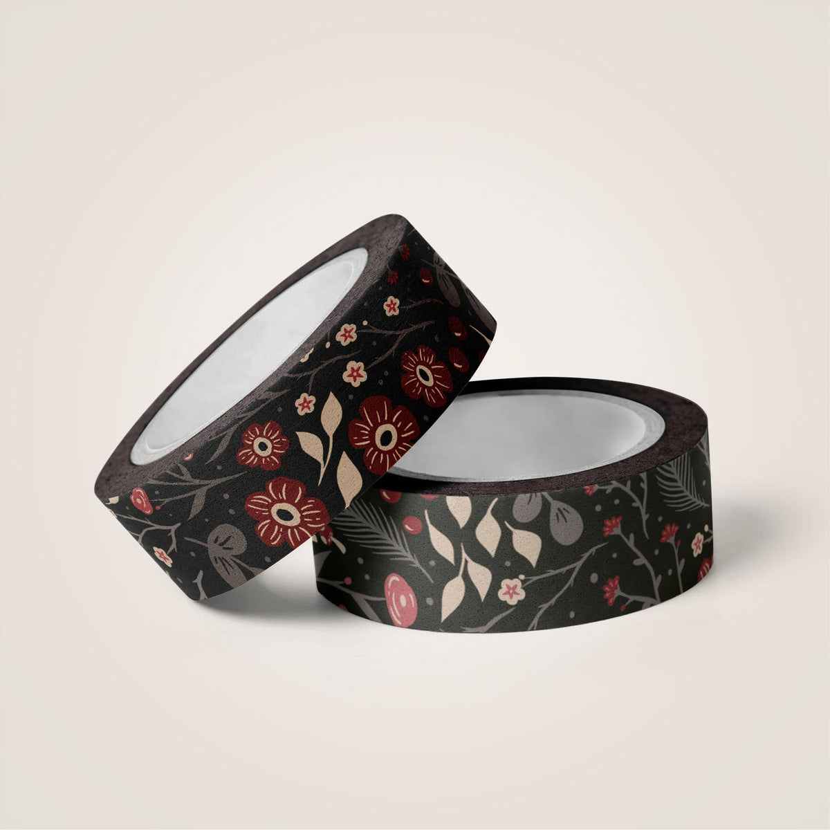 Dark Paradise Floral Washi Tape | The Fabled Creative Co.