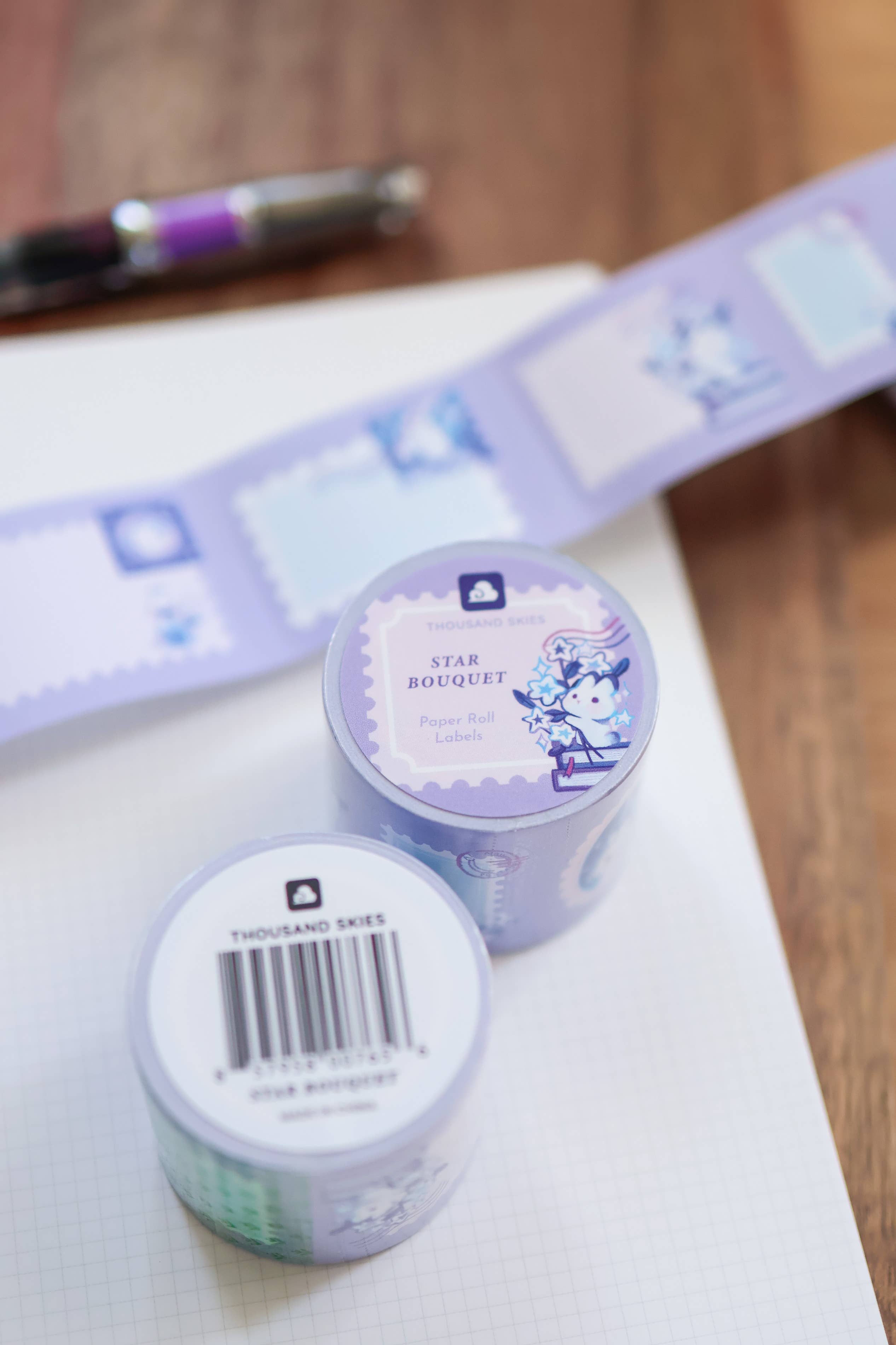 Star Bouquet Kiss-Cut Paper Roll Labels by Thousand Skies | Papertail Fox