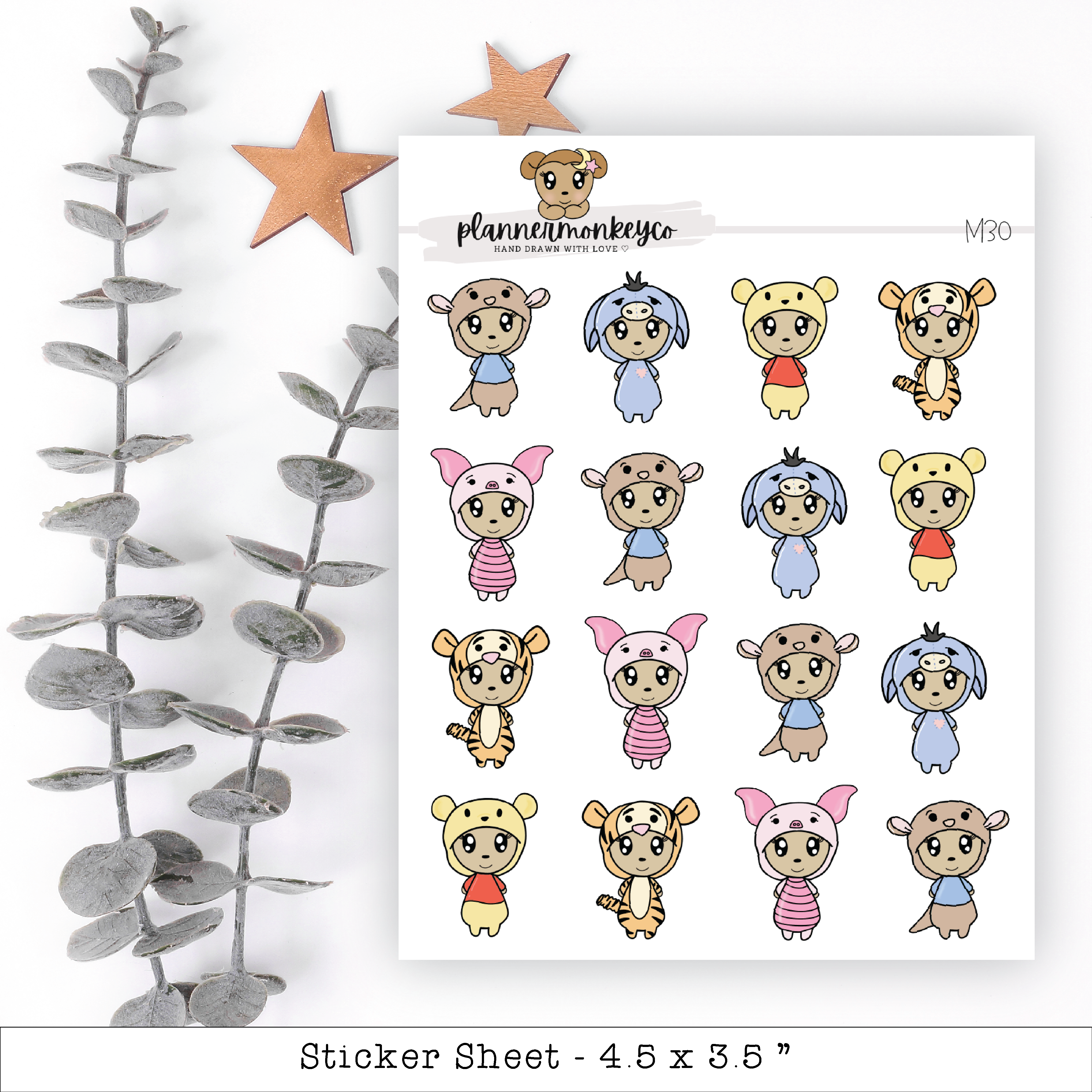 Honey and Friends Macy Dress-Up Onesies | Planner Monkey Co