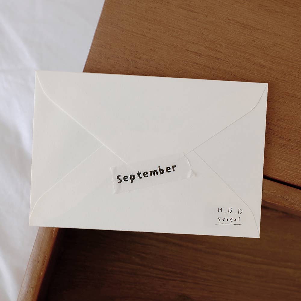 Month Names Washi Tape by Suatelier