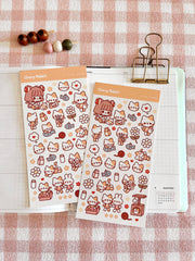 Cat Friends Sticker Sheet no.046 by Cherry Rabbit | Papertail Fox
