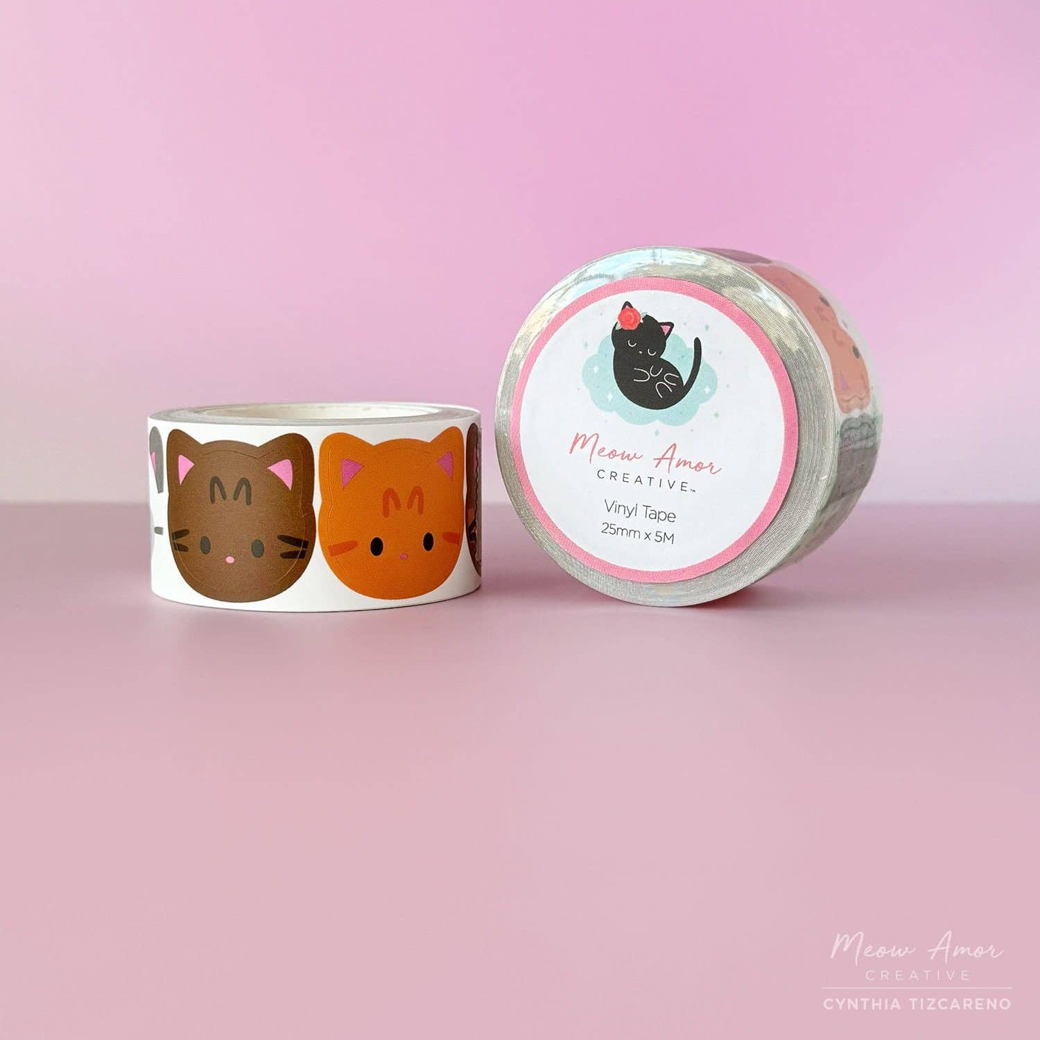 Tabby Cats Vinyl Washi Tape