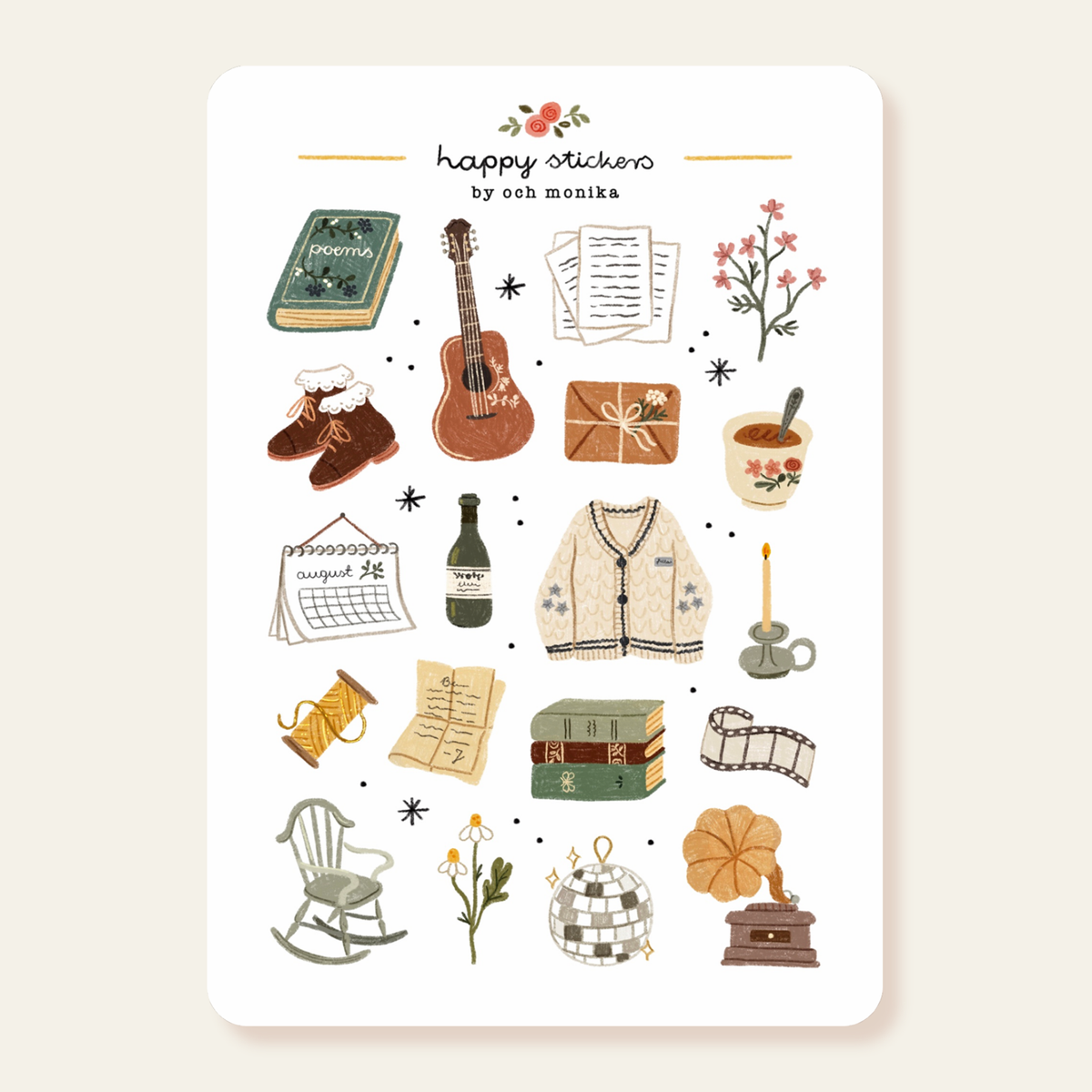 Folklore Sticker Sheet | Och Monika