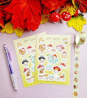 Cute Mushy Mushy Sticker Sheet - Papertail Fox