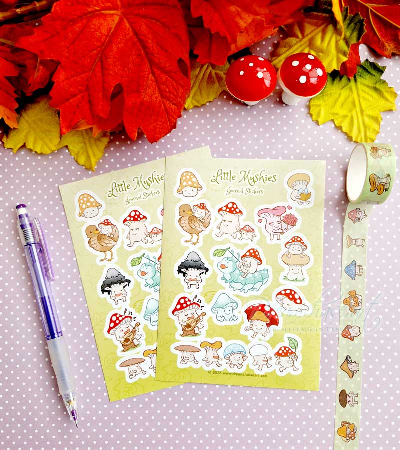 Cute Mushy Mushy Sticker sheet