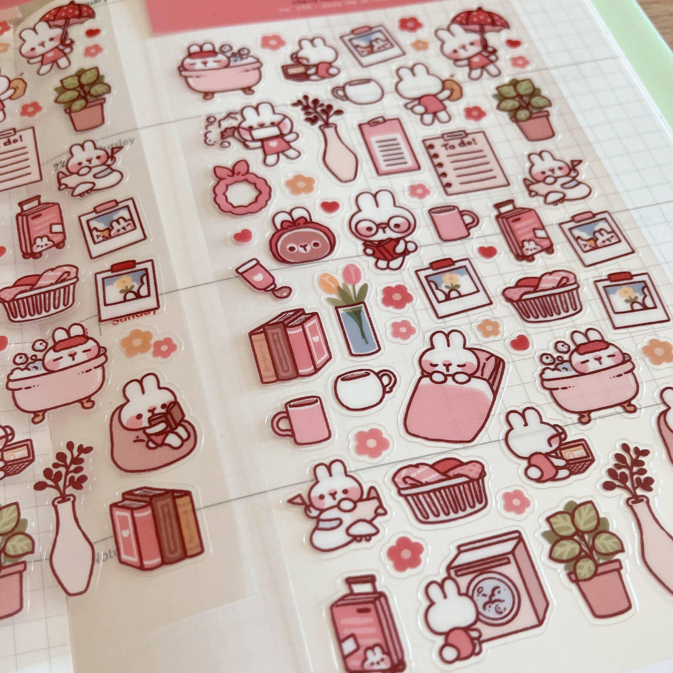 Daily Life of Rabbit Sticker Sheet no.105 - Papertail Fox
