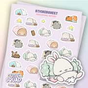 Professional Nappers Sticker Sheet | CutieSquad | Papertail Fox