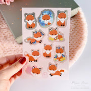 Fox Sticker Sheet by Meow Amor Creative | Papertail Fox