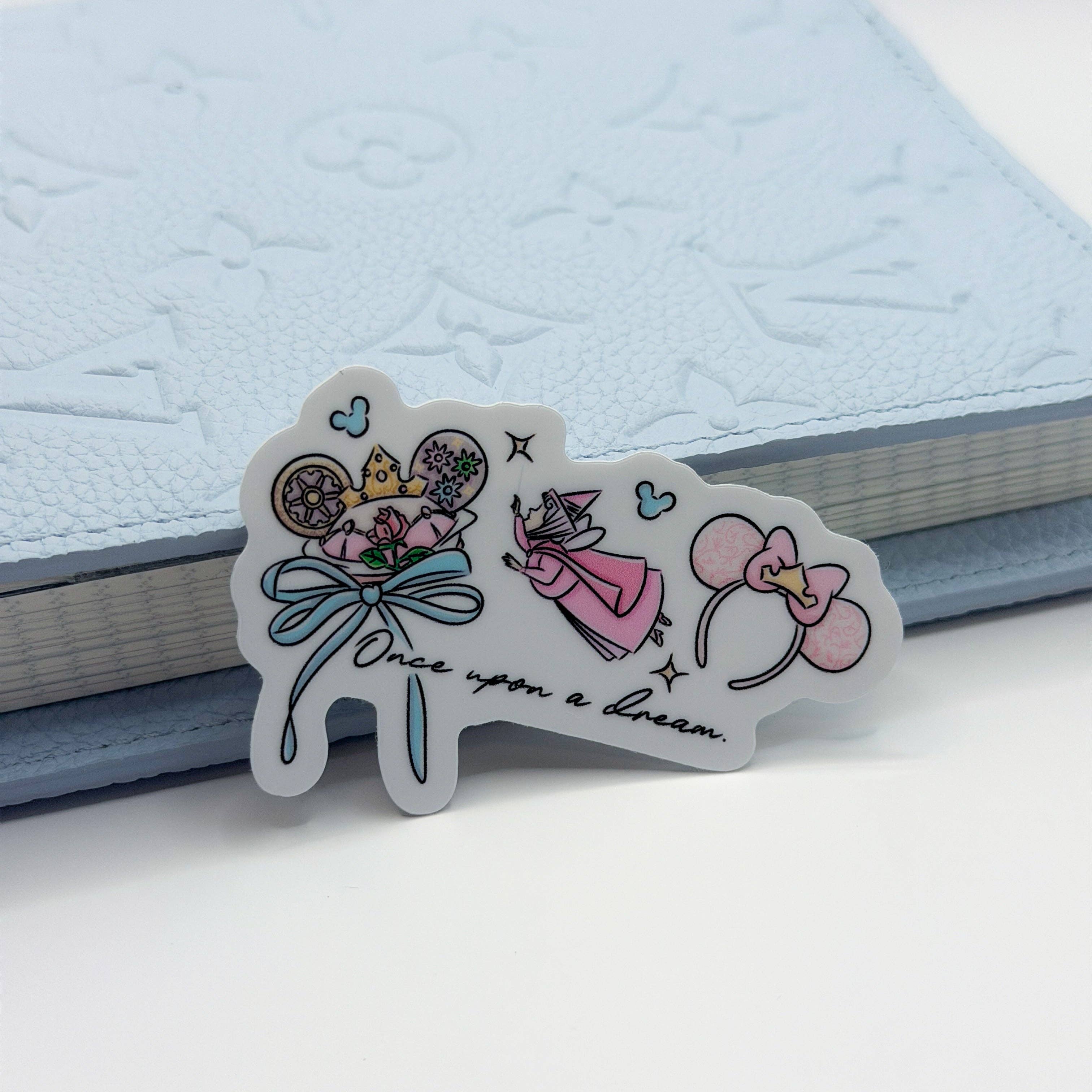 Upon A Dream Ears Vinyl Die Cut Sticker | Planner Monkey Co