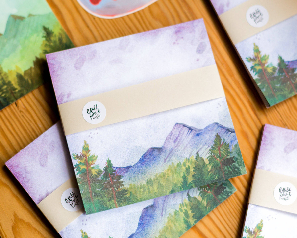 Mountains Notepad | Wild Pencil Studio