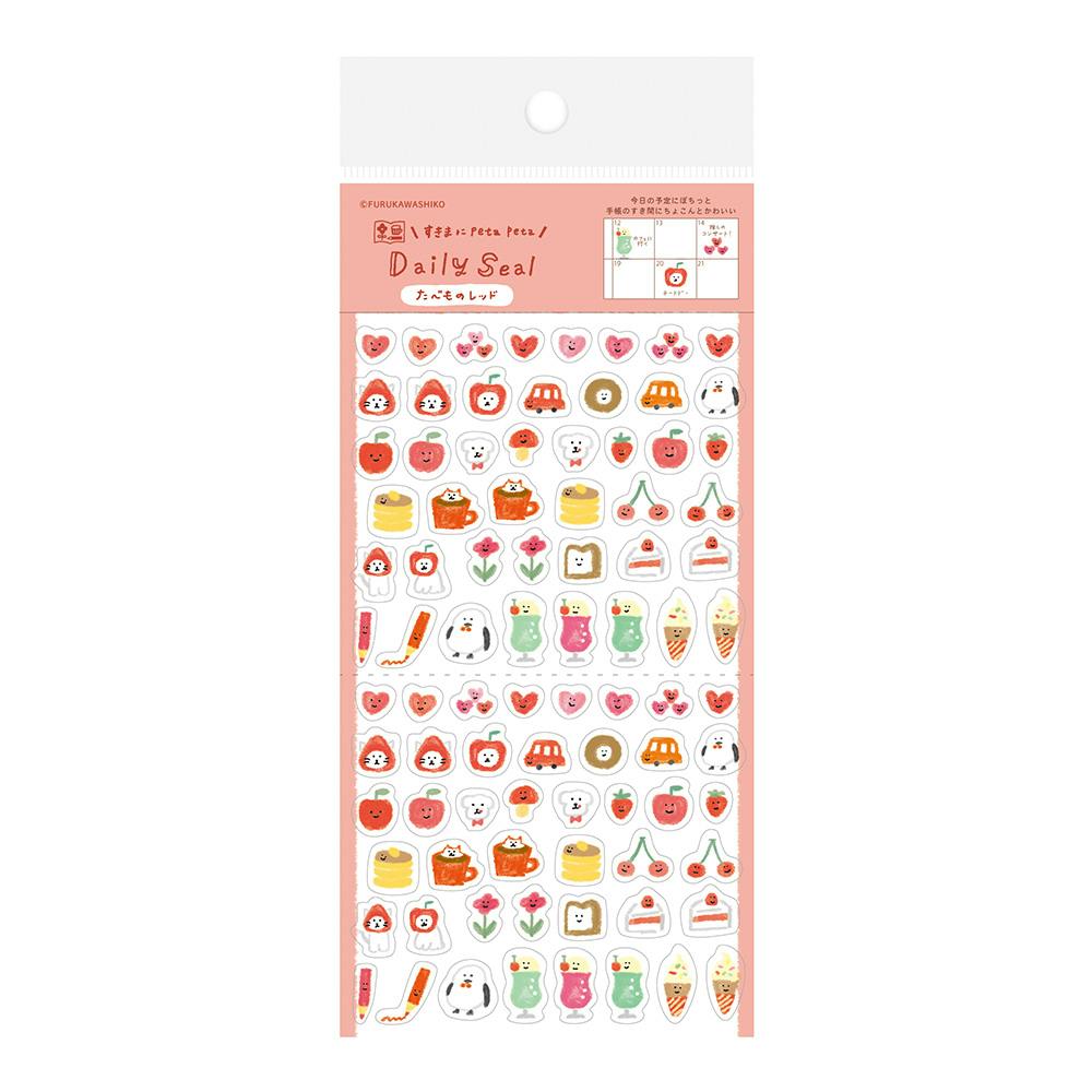 Foodie Red Sticker Sheet by Furukawashiko