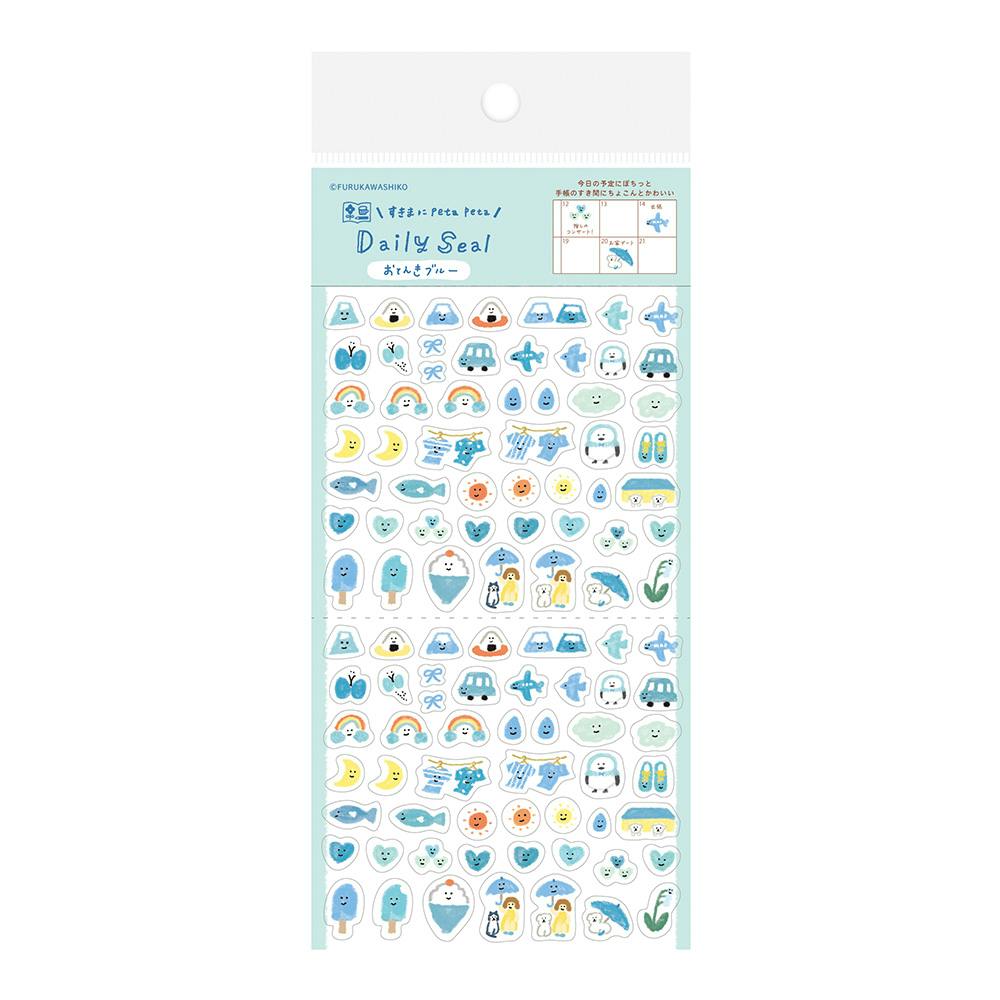 Weather Blue Sticker Sheet by Furukawashiko
