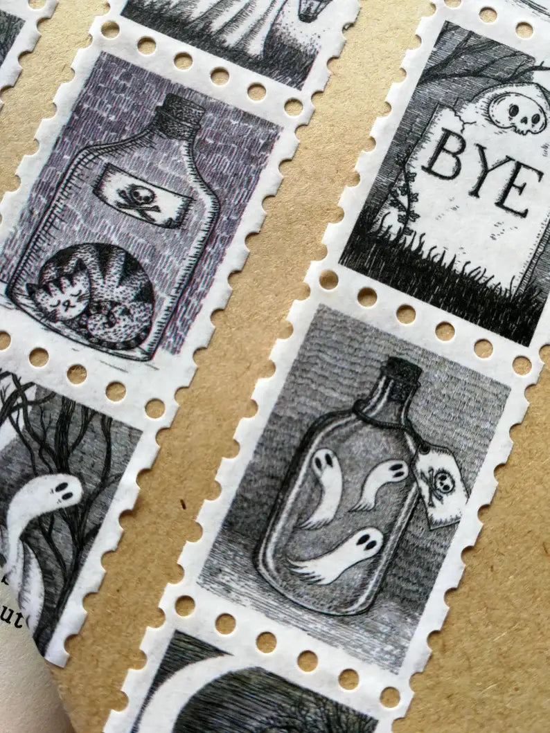 Spooky Stamps Art Washi Tape by Jon Turner | Papertail Fox