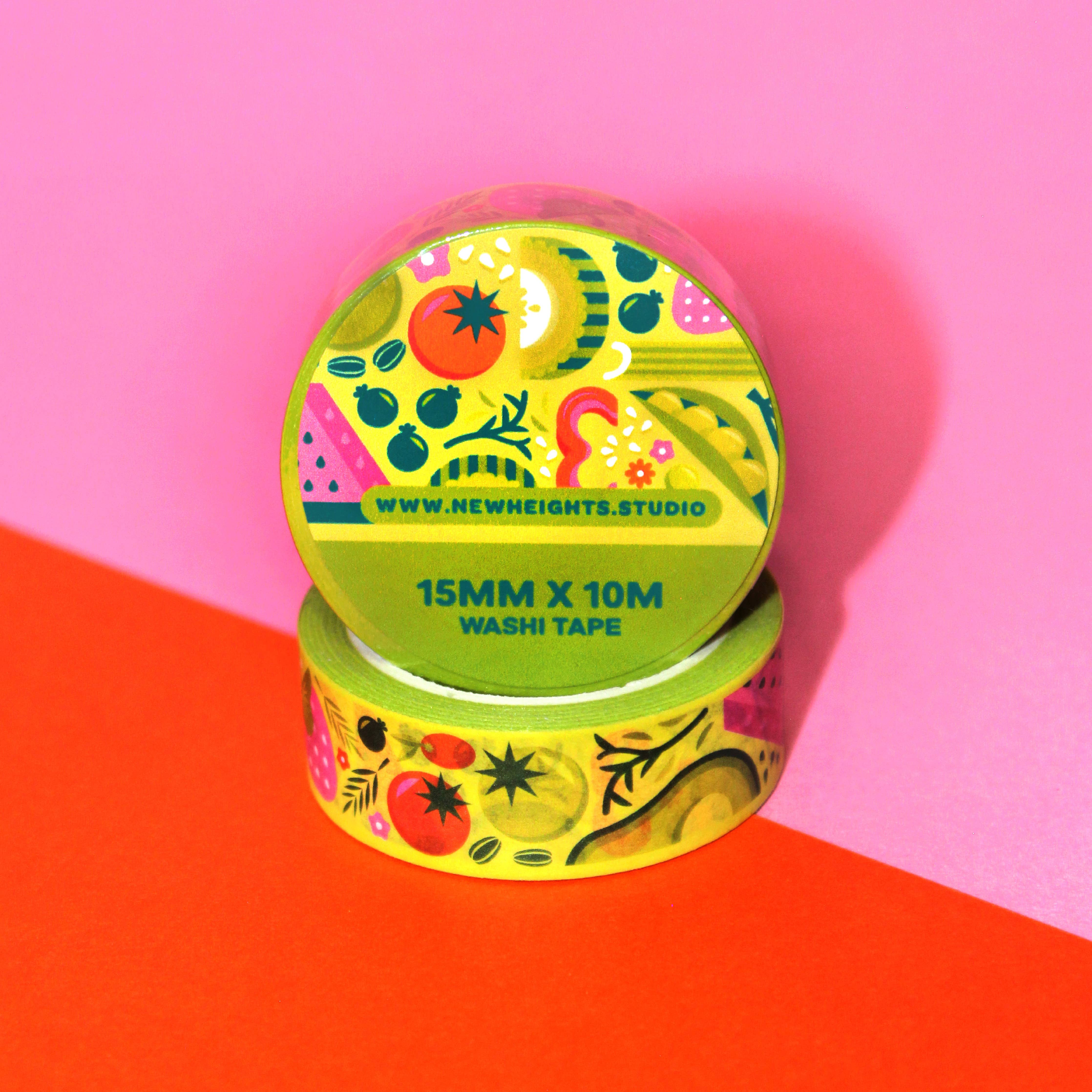 Fruits & Veggies Washi Tape | New Heights Studio