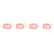 Petit Deco Tape: Ok - Metallic