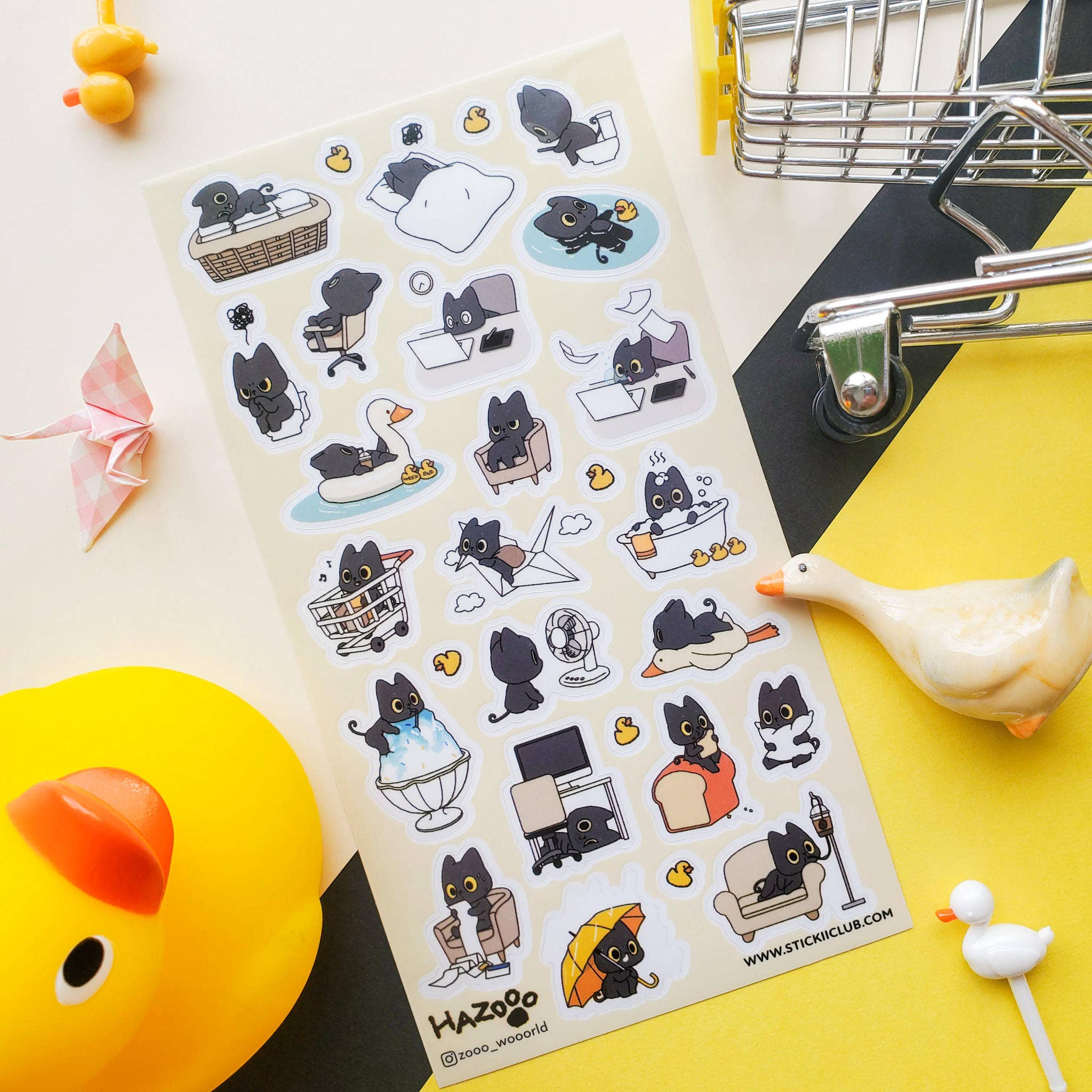 World of Cats Sticker Sheet | Stickii