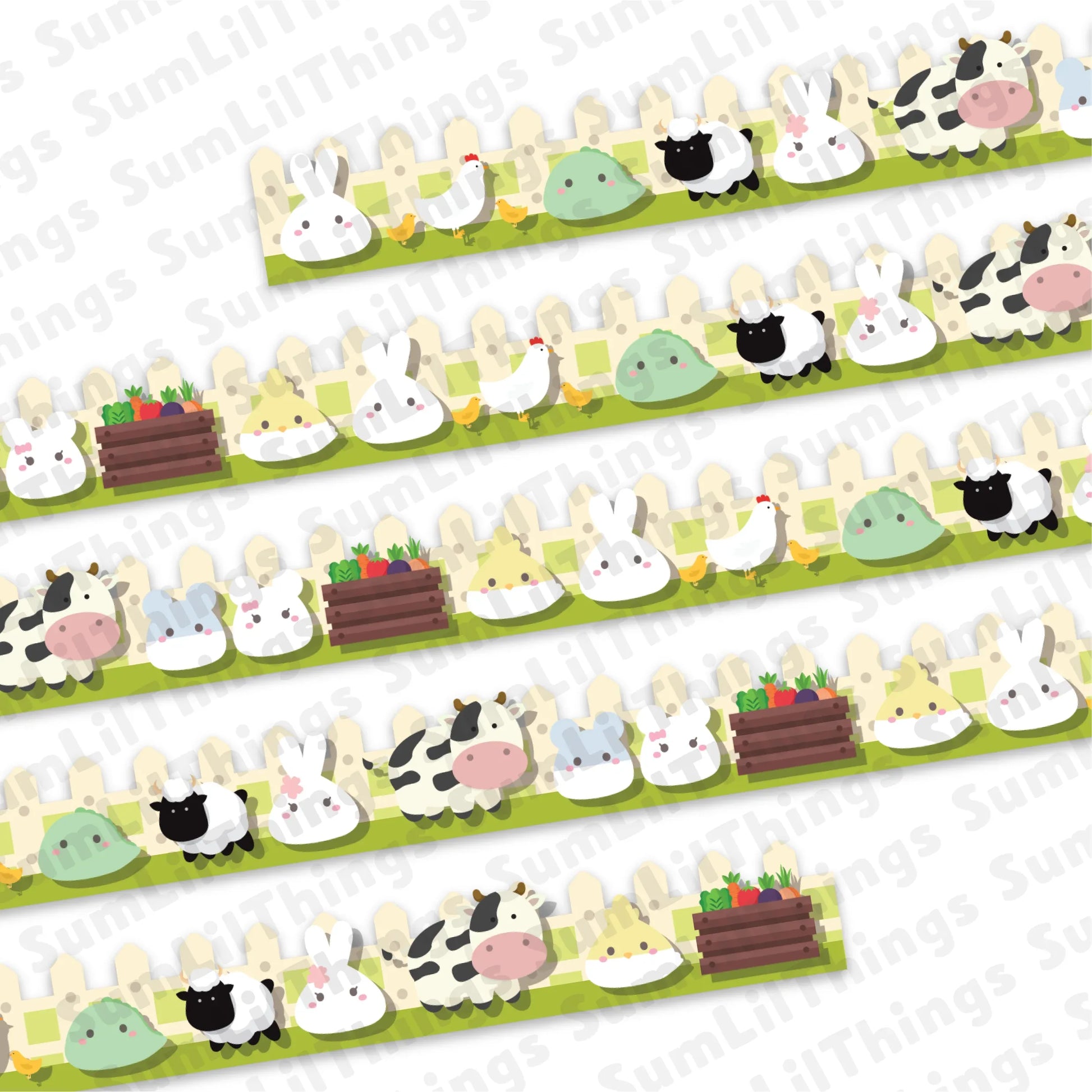 Washi Tape - Lil' Pasture Pals Collection - Papertail Fox