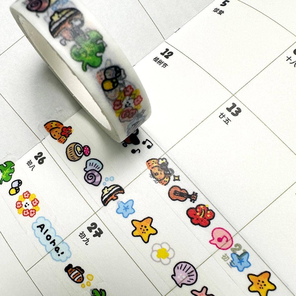 Aloha Mini Washi Tape by RiN! Studio | Papertail Fox