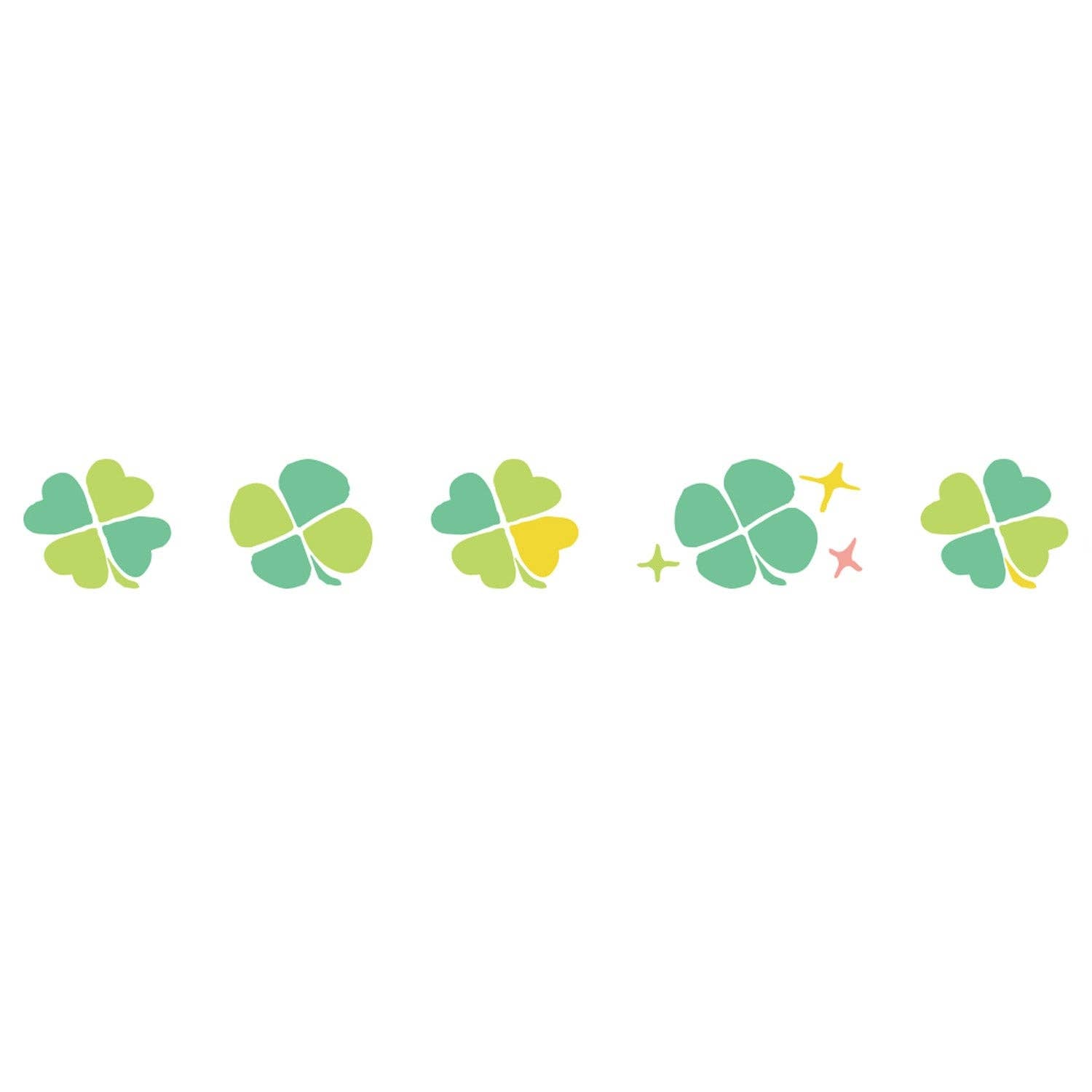 Petit Deco Tape: Clovers - Metallic