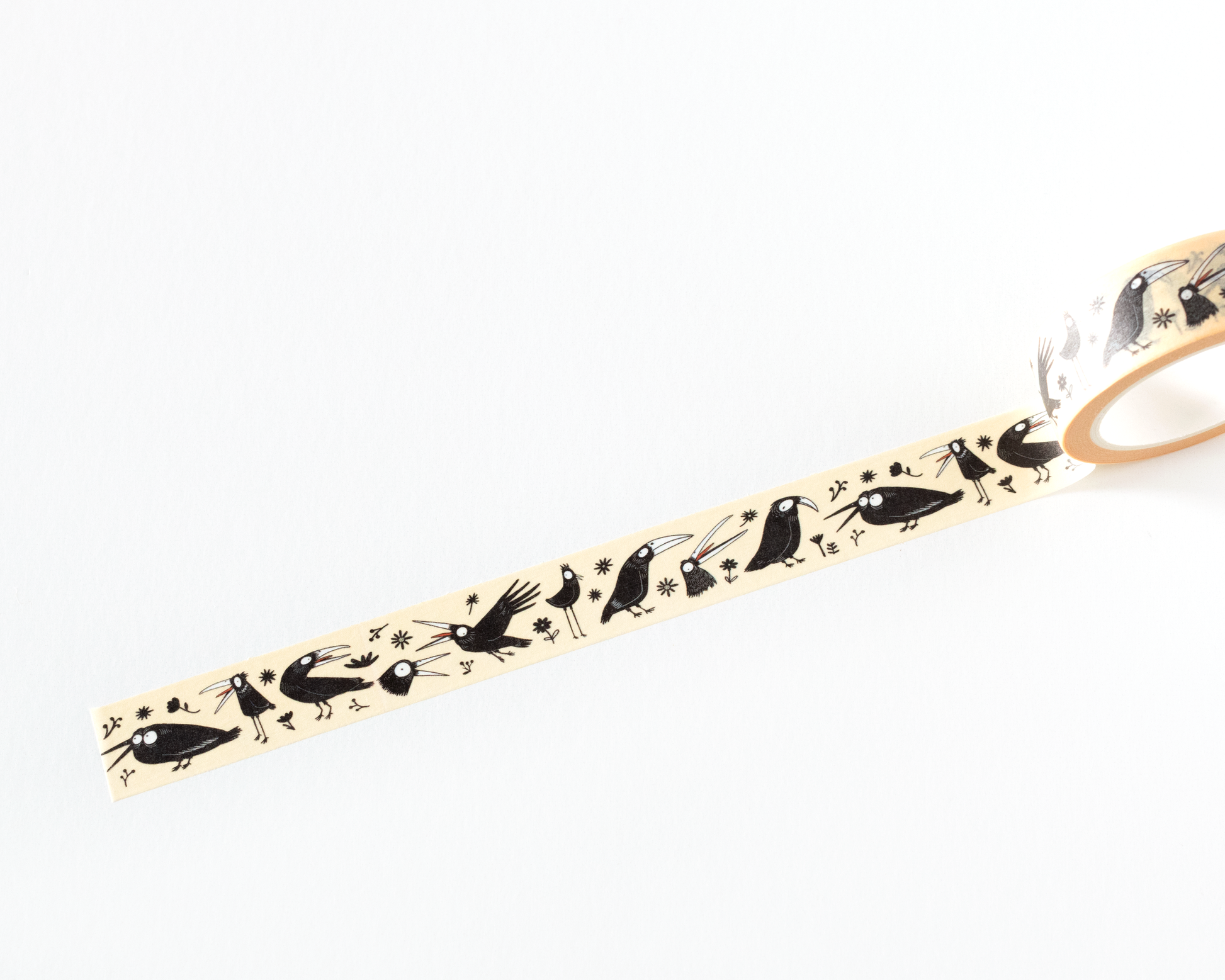 Crow Pattern Washi Tape by RippleSplash Studio | Papertail Fox