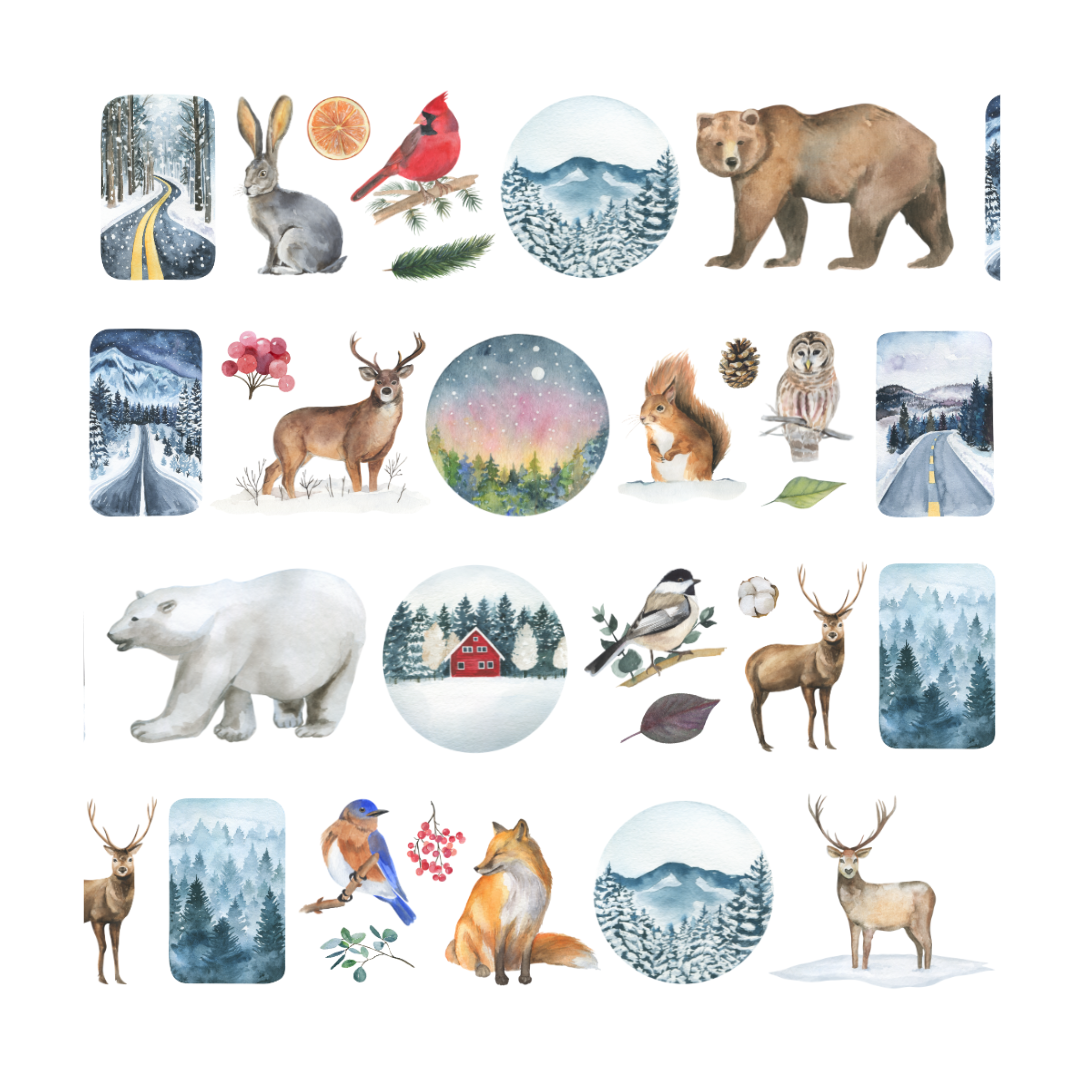 Wild Winter Pre-Cut PET Tape | Penpaling Paula