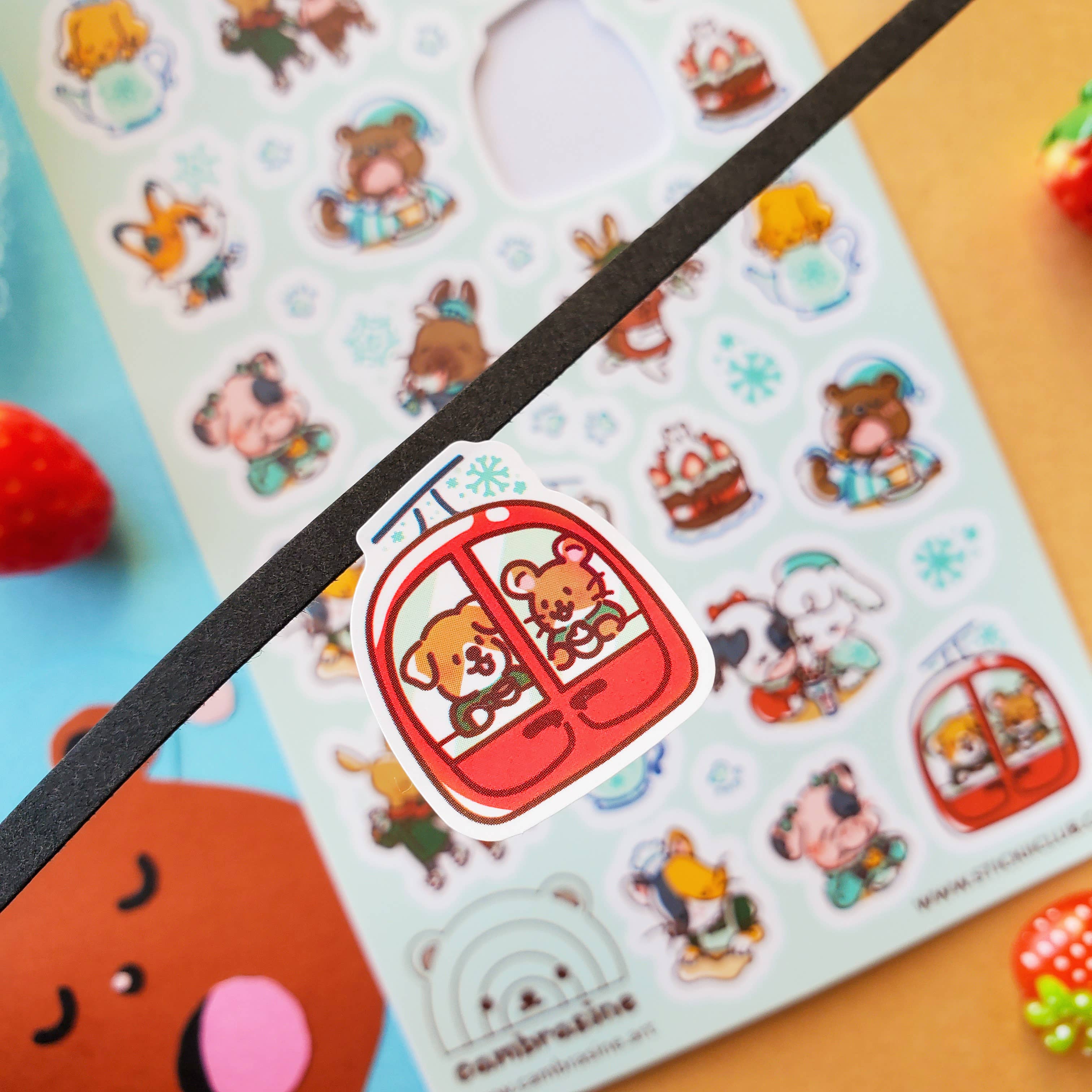 Kawaii Wintertime Sticker Sheet | Stickii