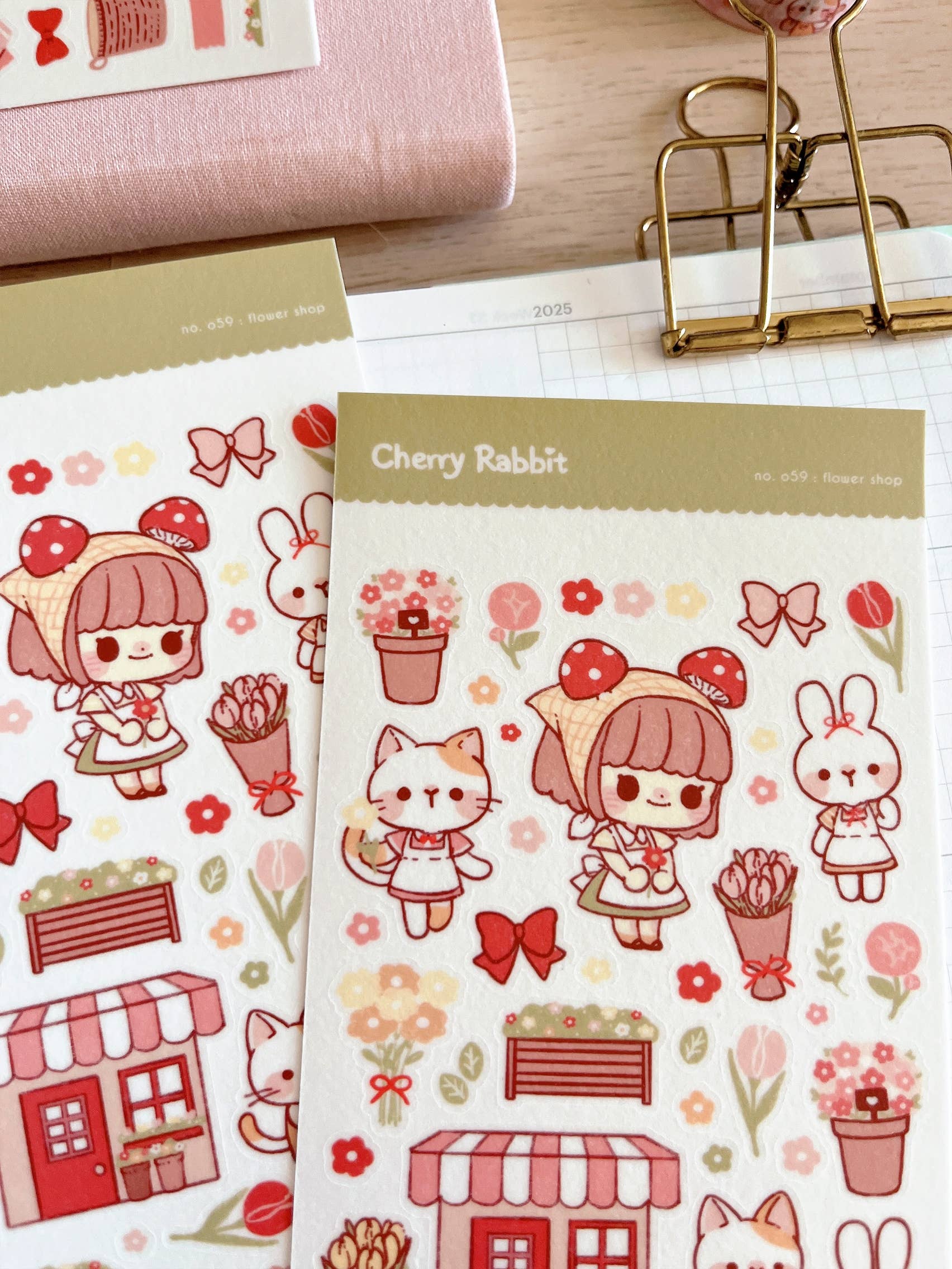Flower Shop Sticker Sheet no.059 by Cherry Rabbit | Papertail Fox