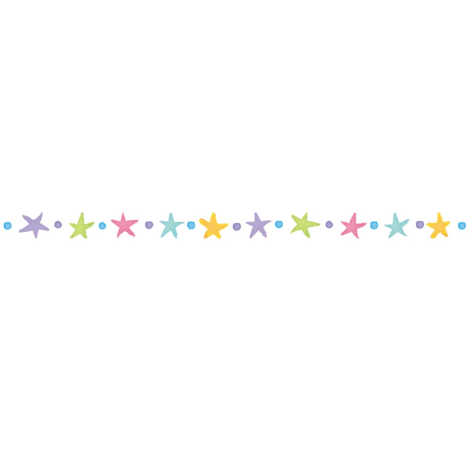 Stars | PLUS Petit Deco Rush Tape Narrow | Mini Decorative Tape for Planners and Journals