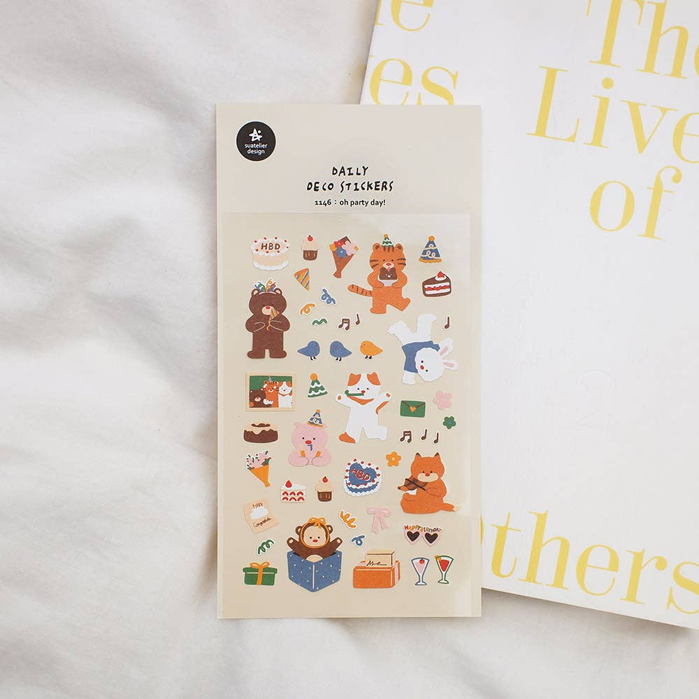 Oh Party Day Sticker Sheet by Suatelier