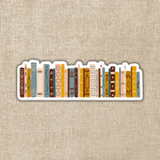Vintage Book Collection Sticker, 4-inch Stickers | Kingdom of Threads (USA) - Papertail Fox