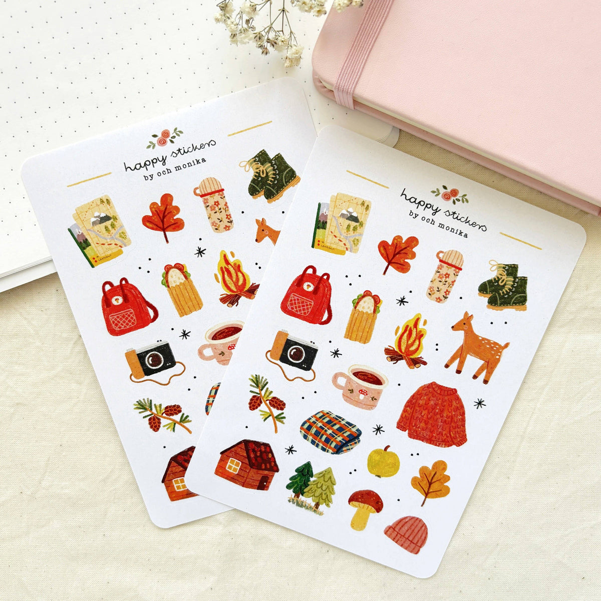 Hiking Sticker Sheet | Och Monika