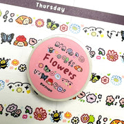 Flower Mini Washi Tape by RiN! Studio | Papertail Fox