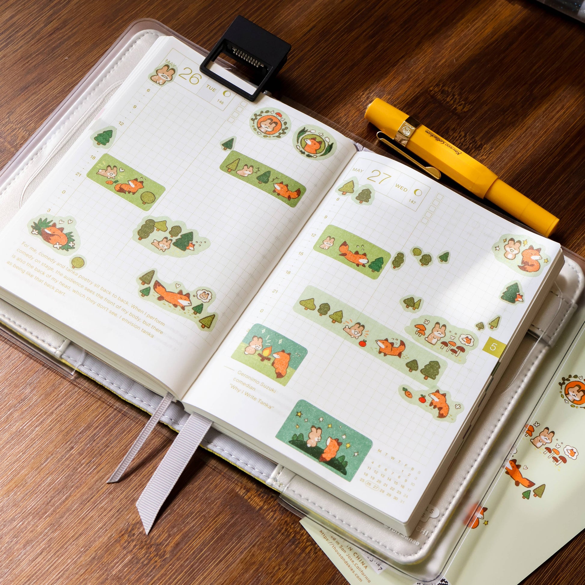 Unlikely Duo Washi Sticker Sheet by Thousand Skies | Papertail Fox