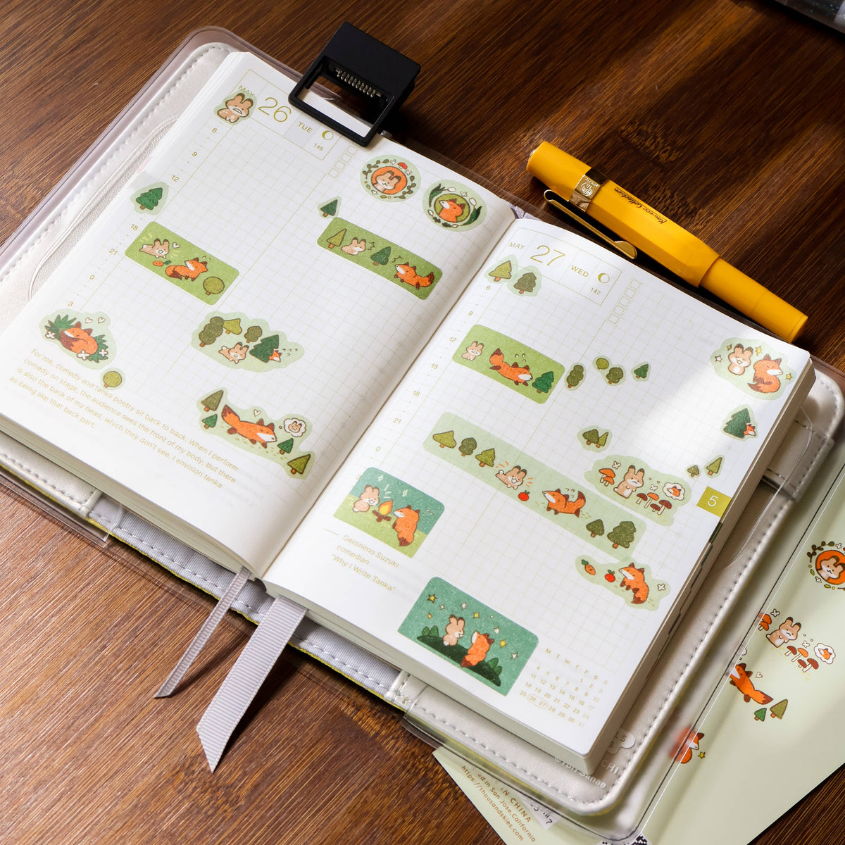Unlikely Duo Washi Sticker Sheet | Thousand Skies