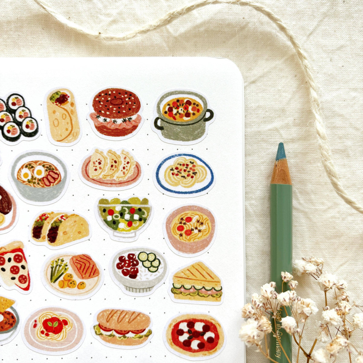 Dinner Time Sticker Sheet | Och Monika