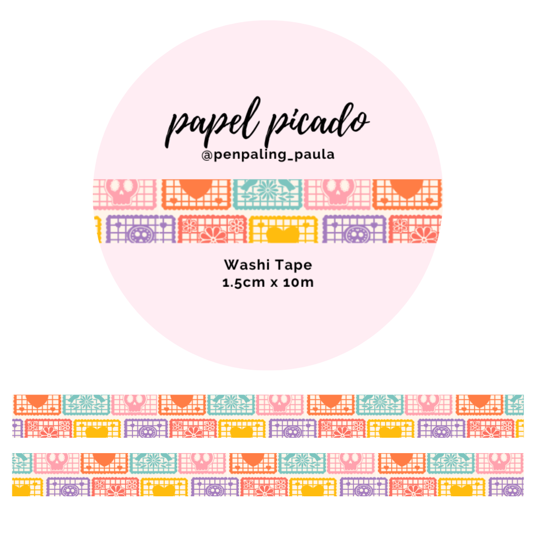 Papel Picado Washi Tape by Penpaling Paula | Papertail Fox