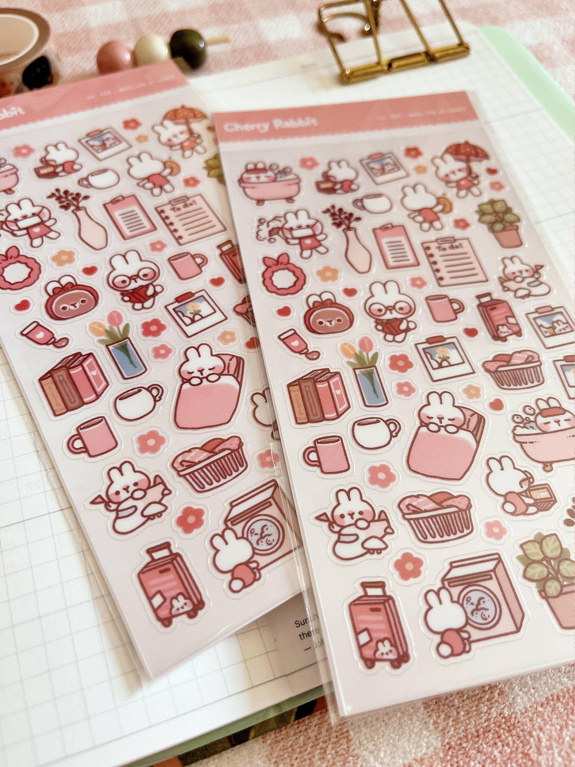 Daily Life of Rabbit Sticker Sheet no.105 - Papertail Fox