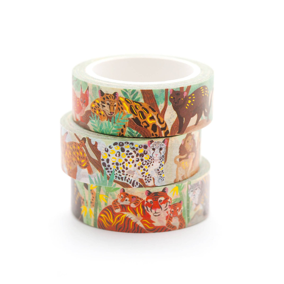 Wild Cat Single Roll Washi Tape by Shoal | Papertail Fox