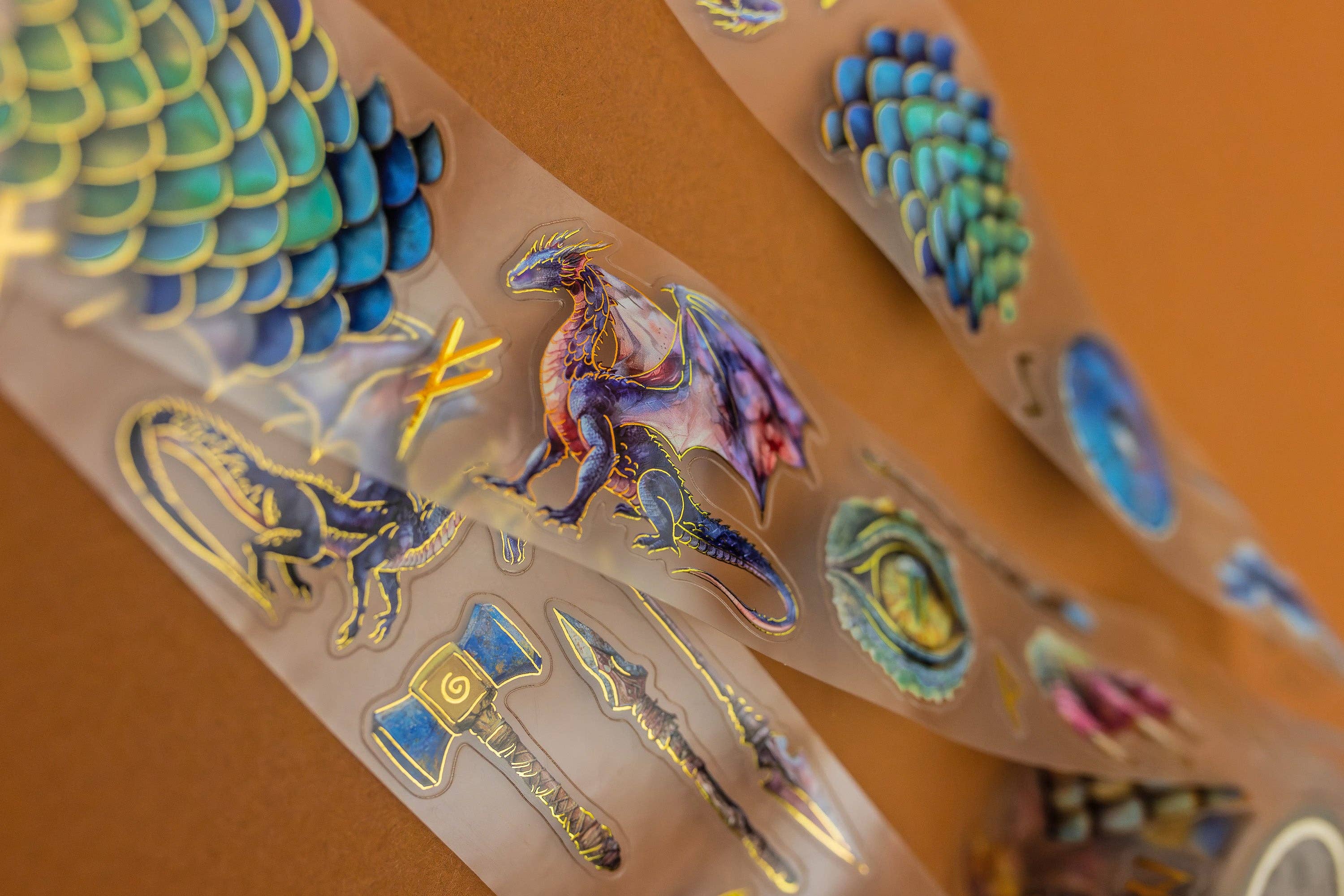 Dragons Transparent Tape | CoraCreaCrafts