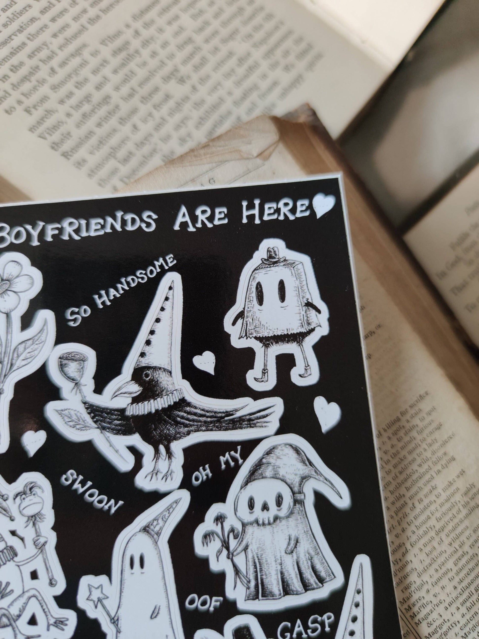Your Boyfriends Are Here Fantasy Character Sticker Sheet by Jon Turner | Papertail Fox