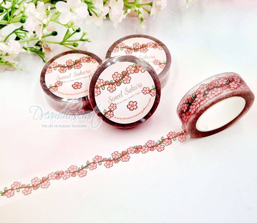 Sakura Clear Tape by Dreamchaserart | Papertail Fox
